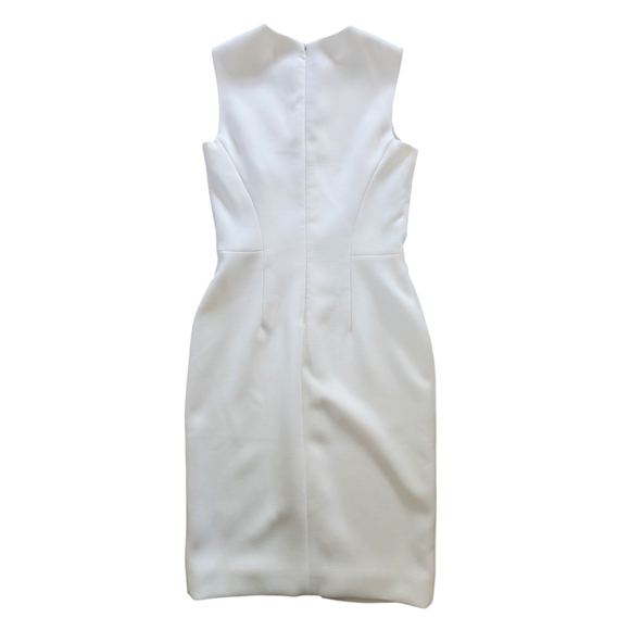 L'agence Exclusively for Intermix - Ivory Sleeveless Sheath Bodycon Dress Sz 4 - Picture 5 of 12